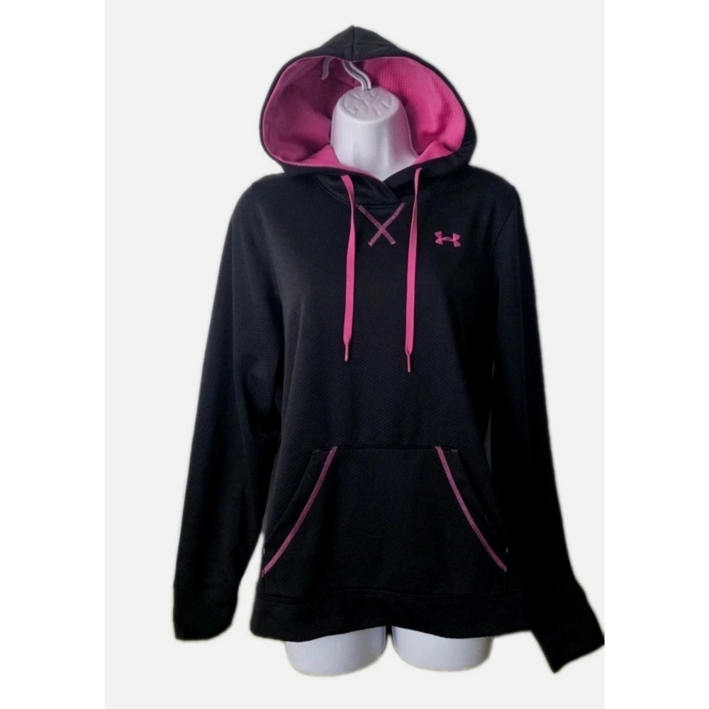 Under Armour Women's Pullover Hoodie Fleece Sweatshirt Black Women's Size Medium